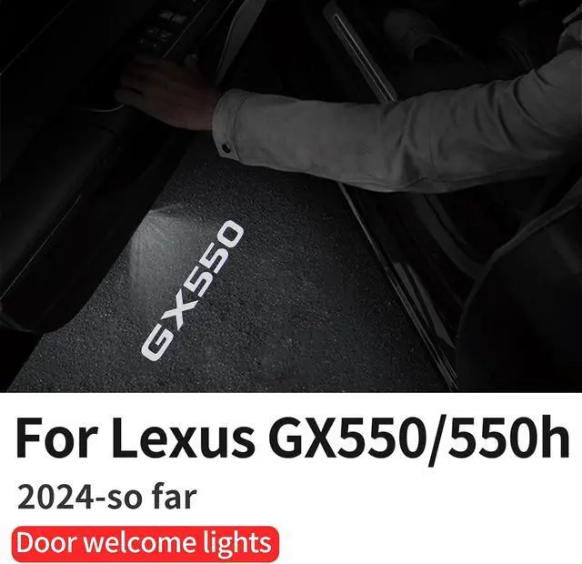 Alt view image 2 of 7 - Car Door Light Logo Projection Light Suitable for 2024-2027 Lexus GX550 | fade free high-definition LED car welcome projection environmental foot light Lexus gx 550 Accessories (4 Pieces)