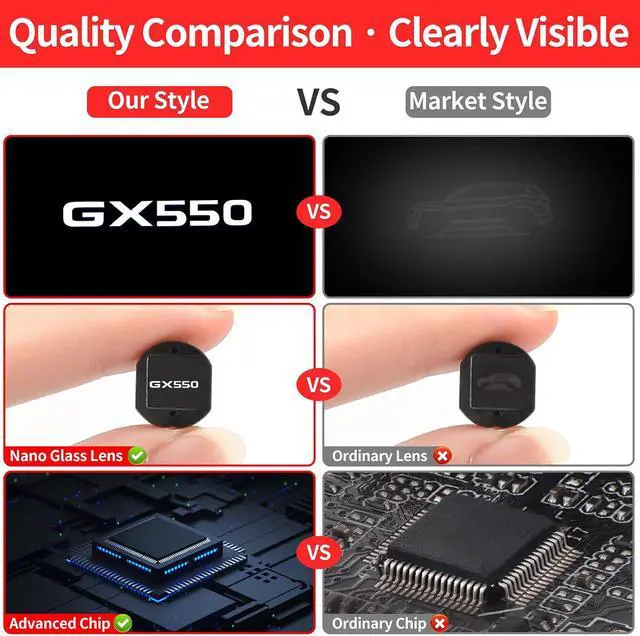 Alt view image 6 of 7 - Car Door Light Logo Projection Light Suitable for 2024-2027 Lexus GX550 | fade free high-definition LED car welcome projection environmental foot light Lexus gx 550 Accessories (4 Pieces)