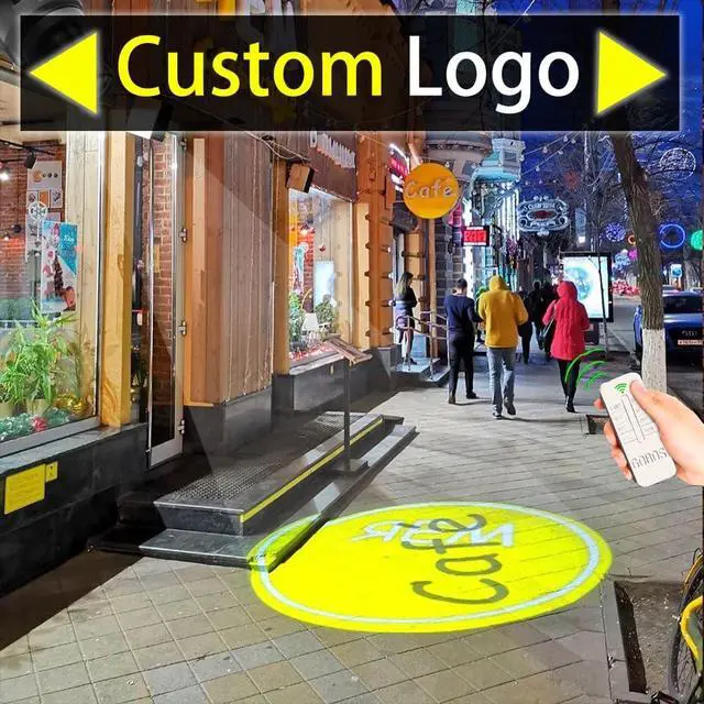 Alt view image 4 of 7 - 40W Custom GOBO P Led Logo Lights Image for Store Business Outdoor and Indoor I Waterproof with Remote Control (40, Watts)