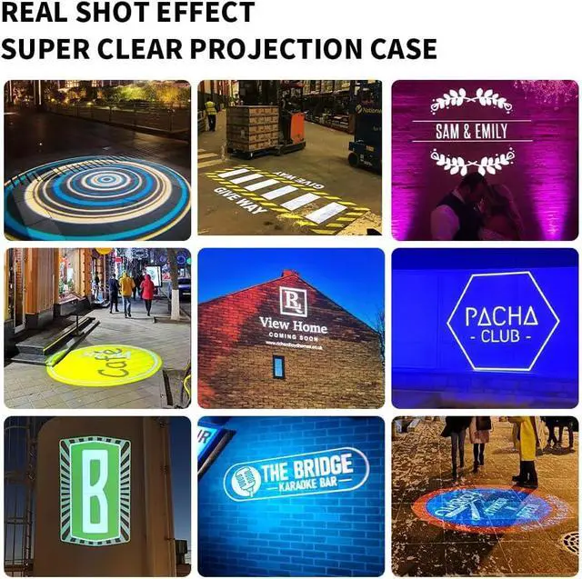 Alt view image 6 of 7 - 40W Custom GOBO P Led Logo Lights Image for Store Business Outdoor and Indoor I Waterproof with Remote Control (40, Watts)