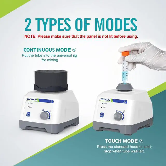 Alt view image 5 of 7 - Paint Mixer Vortex Shaker Adjustable 200-3000RPM | Brushless Dc Motor, Touch & Continuous Mode, Mix Lab Liquid, Nail Polish, Paint, Ink, Pigment