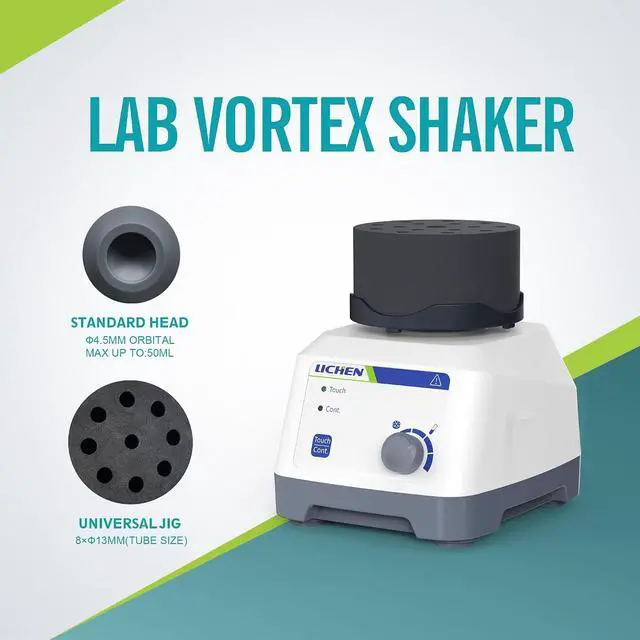 Alt view image 3 of 7 - Paint Mixer Vortex Shaker Adjustable 200-3000RPM | Brushless Dc Motor, Touch & Continuous Mode, Mix Lab Liquid, Nail Polish, Paint, Ink, Pigment