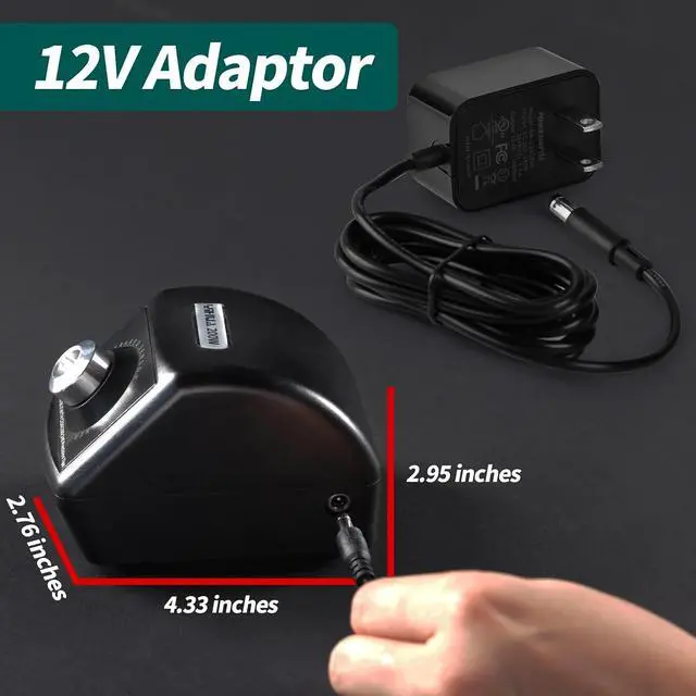 Alt view image 7 of 7 - 200W Motorized Soldering Tip Cleaner with Infra-red Sensor, 6 Brass Wool Brushes, 12V Power Adapter, Pry Bar Compact Soldering Iron Tip Cleaner, Compatible with C210, C245, C235 Tips