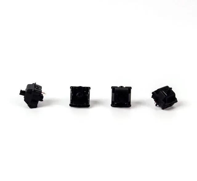 Alt view image 5 of 7 - Gateron Oil King Pre-lubed 5-pin Switches Set for Mechanical Keyboard & Switch Key Chain/Tester with Free Key Caps/Switches Puller Included (Black, 105 PCs)