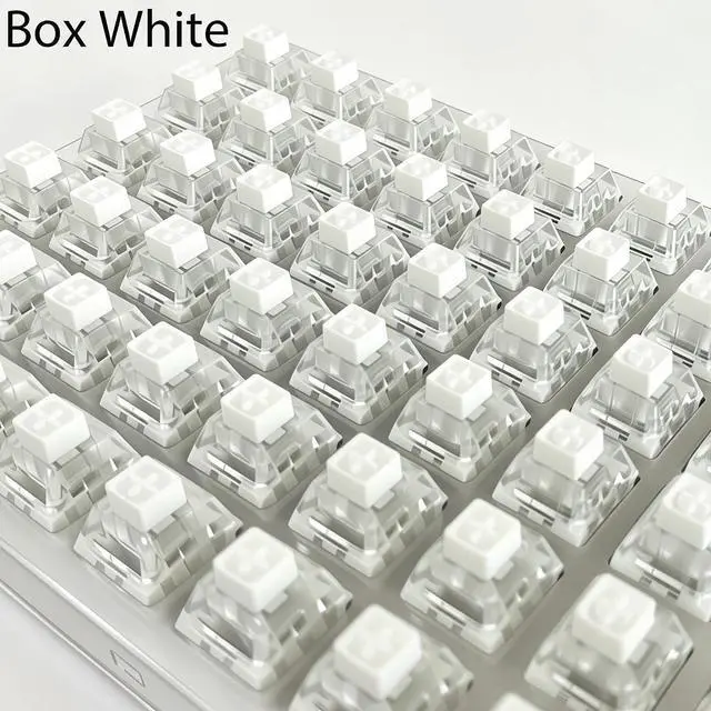 Alt view image 3 of 7 - Kailh Box White Switches for Mechanical Gaming Keyboard,3-Pin 45gf Clicky/Pre Lubed/Dust&Waterproof switches (120 PCS)