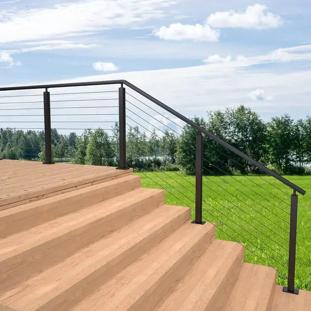 Alt view image 6 of 6 - Patent 300Packs Black Cable Railing Rubber Grommets | Upgrade for 1/8" 5/32" 3/16" Cables for Level Angle Stairs Wire Rope Protector Sleeves for Metal Posts Deck Wire Railing