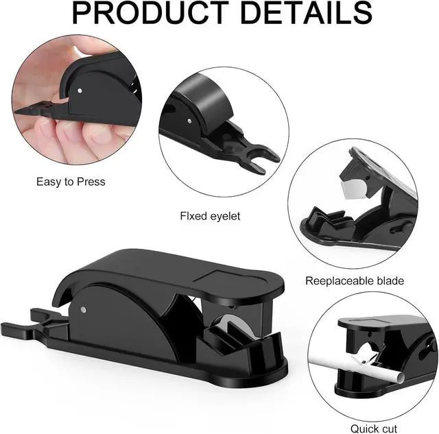 Alt view image 3 of 7 - PTFE Tube Cutter PE Hose Cutter Pipe Cutter Plastic Tubing Cutting Tool for Cutting Nylon PU PVC Plastic Tube Up to 3/4 Inch OD Tube (Black) 48Pcs
