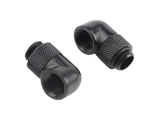 Alt view image 6 of 7 - 20 PCS Silver Chrome G1/4" Plug Fittings for Computer Water Cooling System (Black)