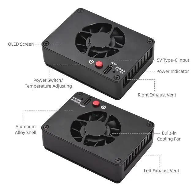 Alt view image 7 of 7 - FS-04B Camera Cooling Fan External Cooling System with 2 Fan Speeds 4pcs Mounting Adapter Plates for A7M4/ZVE1/A6700/A7C2/A7S3/ZV-E10/FX30, for Canon R5/R6/R7, for Fujifilm XT4 Cameras