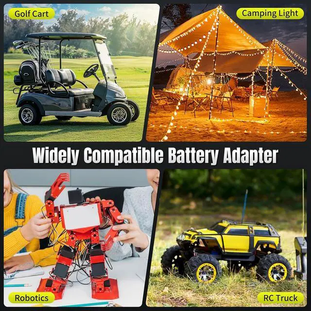 Alt view image 7 of 7 - 2 Pack 18V to 12V Step-Down Converter Compatible with Ryobi 18V Battery | DC 12V 15A 180W Output, Built-in Switch, 30A Fuse, Wire Terminal, Voltage Regulator for Power Wheels & RC Cars