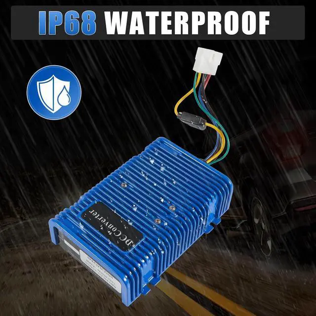 Alt view image 4 of 7 - Universal 36V 48V to 12V 30A 350W Voltage Reducer DC Converter | DC to DC Step Down Regulator Compatible with EZGO, Yamaha, Club Car Golf Cart