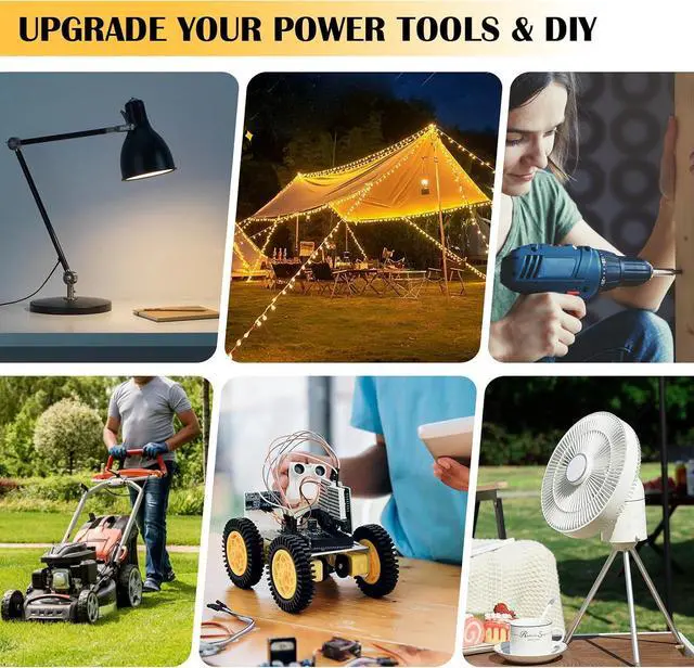 Alt view image 5 of 7 - 2 Packs 20V to 12V Step Down Converter for Dewalt 20V Battery, 240W DC Power Converter with Switch for Power Wheel Battery Adapter, DIY RC Toy Cars, Voltage Regulator with Over-Discharge Protection