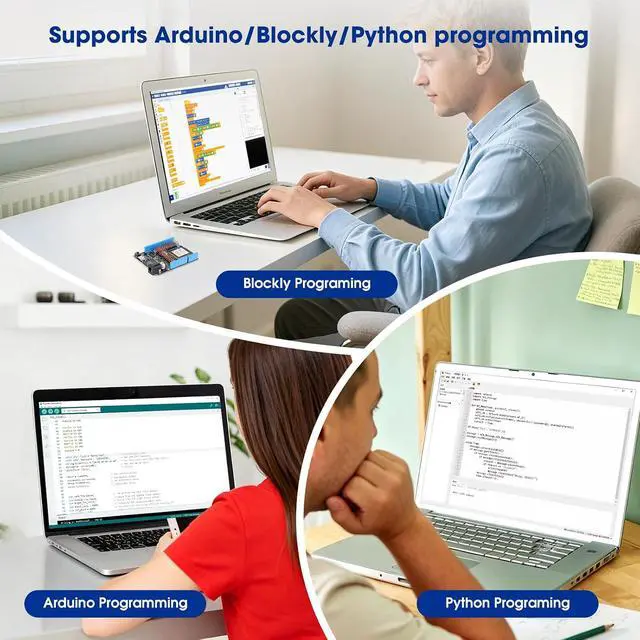 Alt view image 5 of 7 - 26 in 1 Sensor Modules Kit ESP32 Electronics Starter Kit Compatible with IDE/Scratch/Python | Online Tutorial/Development Board, WiFi & Bluetooth IoT ESP32 Microcontroller, Beginners Engineers