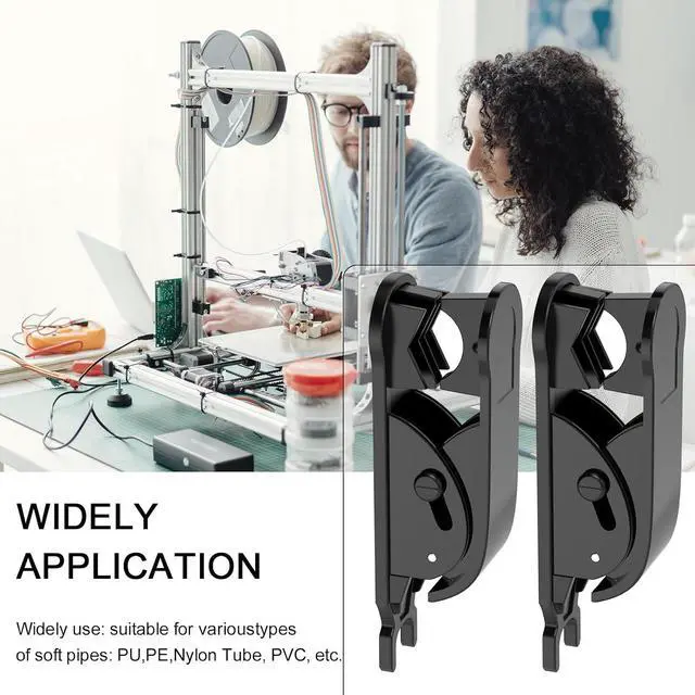 Alt view image 7 of 7 - PTFE Tube Cutter PE Hose Cutter Pipe Cutter Plastic Tubing Cutting Tool for Cutting Nylon PU PVC Plastic Tube Up to 3/4 Inch OD Tube (Black) 48Pcs