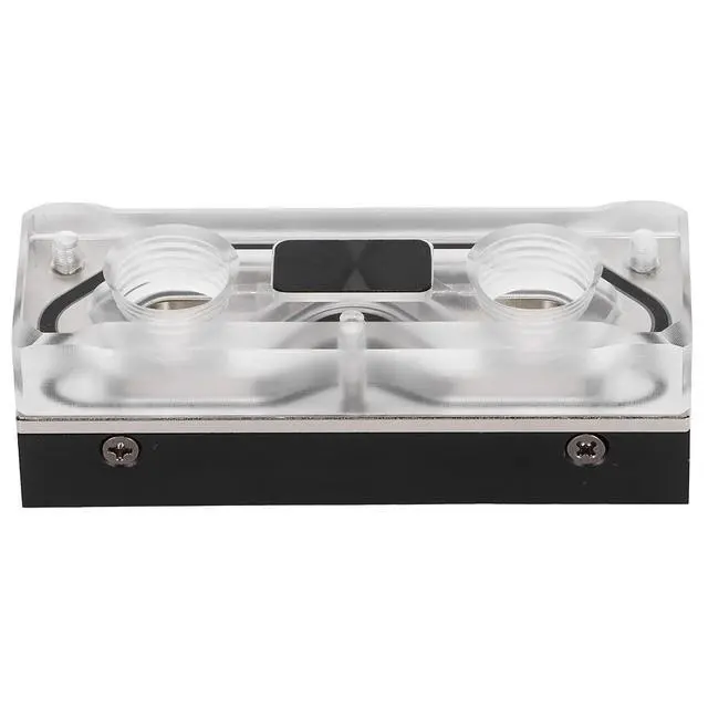 Alt view image 4 of 7 - M.2 NVME SSD Water Block, G1/4 Water Cooling Aluminum Heatsink Cooler with Silicone Thermal Pad for PC Custom Cooling System