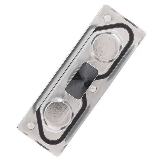 Alt view image 5 of 7 - M.2 NVME SSD Water Block, G1/4 Water Cooling Aluminum Heatsink Cooler with Silicone Thermal Pad for PC Custom Cooling System