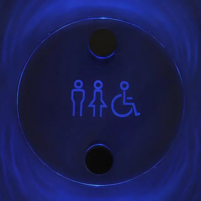 Alt view image 3 of 6 - TOPNIKE Aluminum LED Sign Standoffs, 1"1", Silver, Blue LED, Pack of 4 with Power Supply