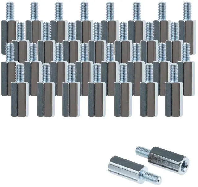 Main image of M4x14mm Hex Stainless Steel Standoff Spacer Screw Nut Bolt Set 160pcs | Wall Mount Spacer Adapter for Desktop/Portable Monitor, Motherboard Prototyping Accessories for PCB, Computer & Circuit Board