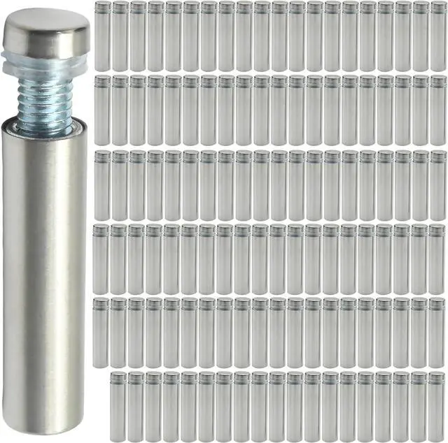 Main image of 1/2 x 2 Inch Standoff Screws, Stainless Steel 45mm Extra Long Mounting Glass Hardware Advertising Wall Standoff Sign Holders Screws for Hanging Acrylic Picture Frame (120 Pack)