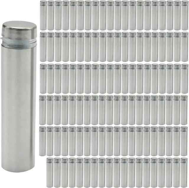 Alt view image 7 of 7 - 1/2 x 2 Inch Standoff Screws, Stainless Steel 45mm Extra Long Mounting Glass Hardware Advertising Wall Standoff Sign Holders Screws for Hanging Acrylic Picture Frame (120 Pack)