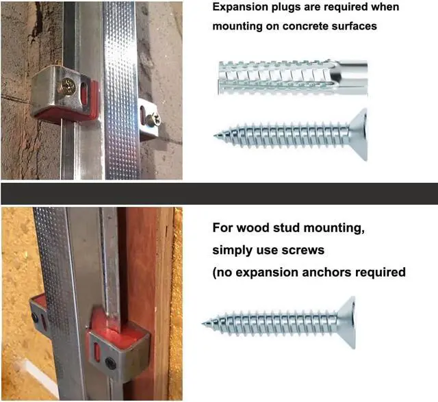Alt view image 4 of 6 - 50 Pack Rubber Sound Isolation Clips for Wall & Ceiling Resilient Channel | Includes mounting screws, full rubber wrapped structure for efficient wall and ceiling noise isolation