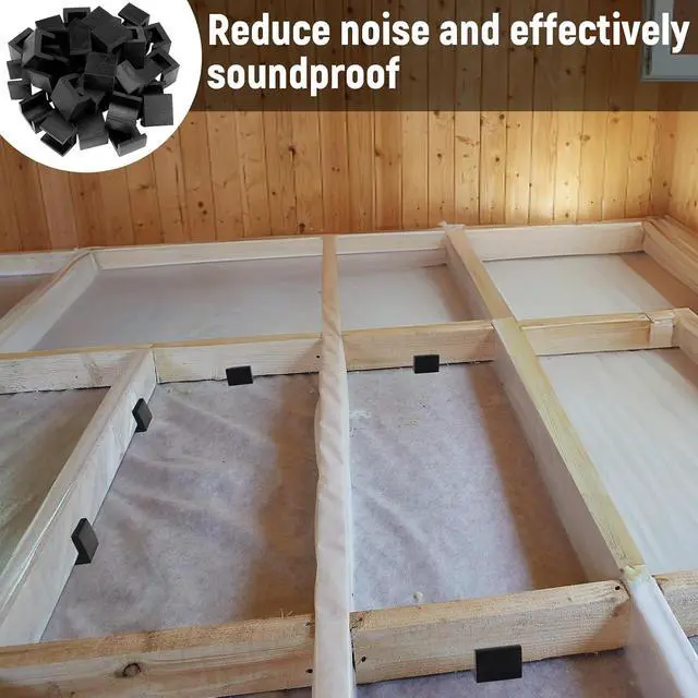 Alt view image 7 of 7 - 50 Pack U-shape Floor Floaters Epdm Rubber Joist Isolators Sound Isolation Spacers Clips Resilient Floor Decoupler for Recording Studios, Home Theaters & Subfloor Noise Reduction (fits 2" Joists)