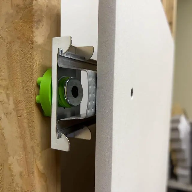 Alt view image 6 of 7 - QuietClip - Genuine Sound Isolation Clip with Mounting Screws - Premium Soundproofing of Drywall Walls and Ceilings - Install with Furring hat Channel and Drywall (50 pcs)