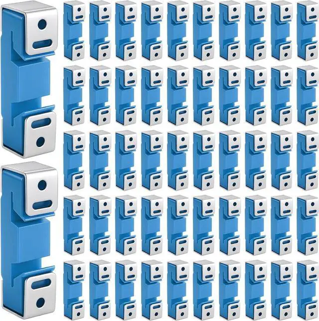 Main image of 100 Pack Sound Isolation Clips Sound Proofing Mounting Blocking Clips Reduce Noisy Neighbor Soundproofing Resilient Channel for Home Office Apartment Recording Studio Walls and Ceilings (Blue)