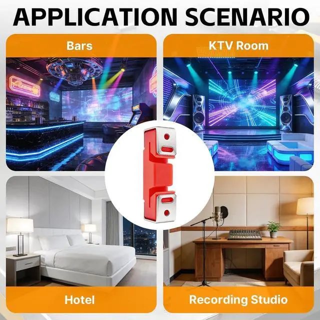 Alt view image 7 of 7 - 100 Pack Sound Isolation Clips for Resilient Channel, Rubber Mounts | Rubber Mounting Clips for Wall and Ceiling Sound Control Projects in Homes, Offices, Apartments and Studios