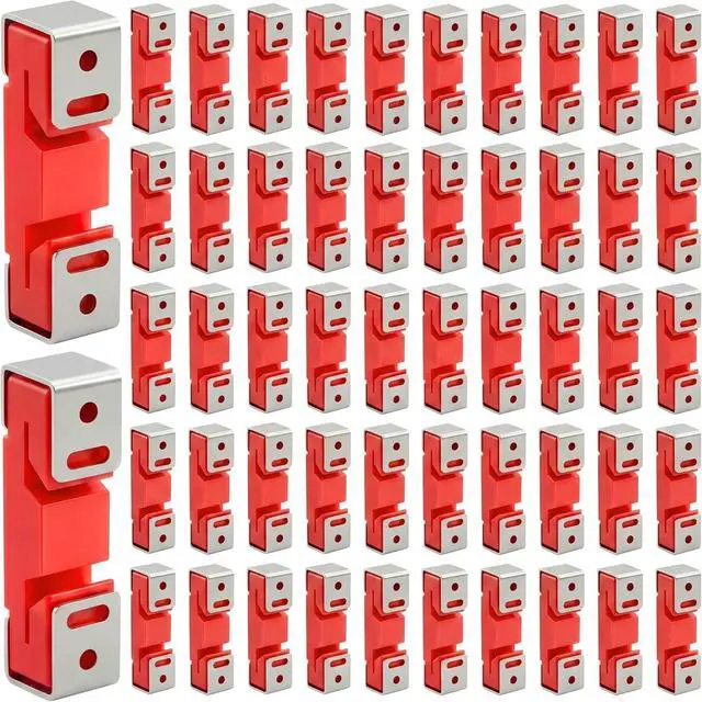 Main image of 100 Pack Red Sound Isolation Clips - Full Rubber Sound Blocking Clips for Resilient Channel,Heavy-Duty Support Noise Reduction for Home Studio, Theater, Apartment Walls & Ceilings