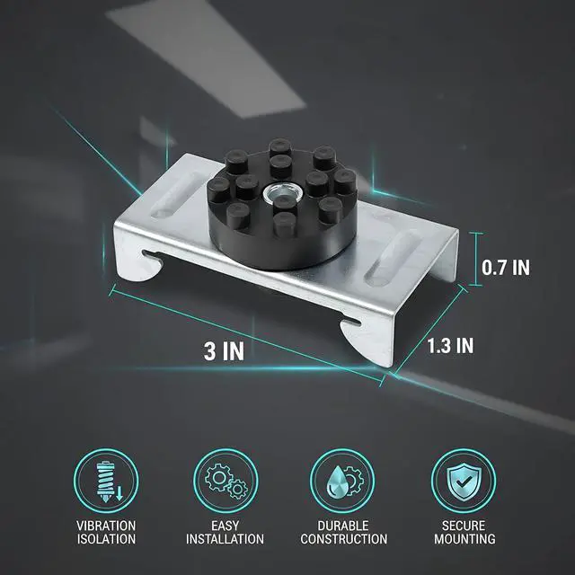 Alt view image 2 of 7 - 100-Pack Soundproofing Clips, Sound Isolation Clips for Walls and Ceilings, Decoupling Resilient Channel Clips for 7/8" Hat Channel, Noise Reduction for Recording Studio Home Office Apartment