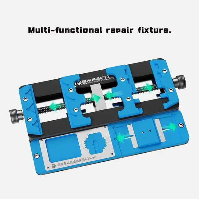 Alt view image 6 of 7 - Multifunctional PCB Fixing Holder IC Chip Maintenance Fixture Professional Circuit Board Repair Dual Axis High-Temperature Resistant Positioning Table for Phone Repair