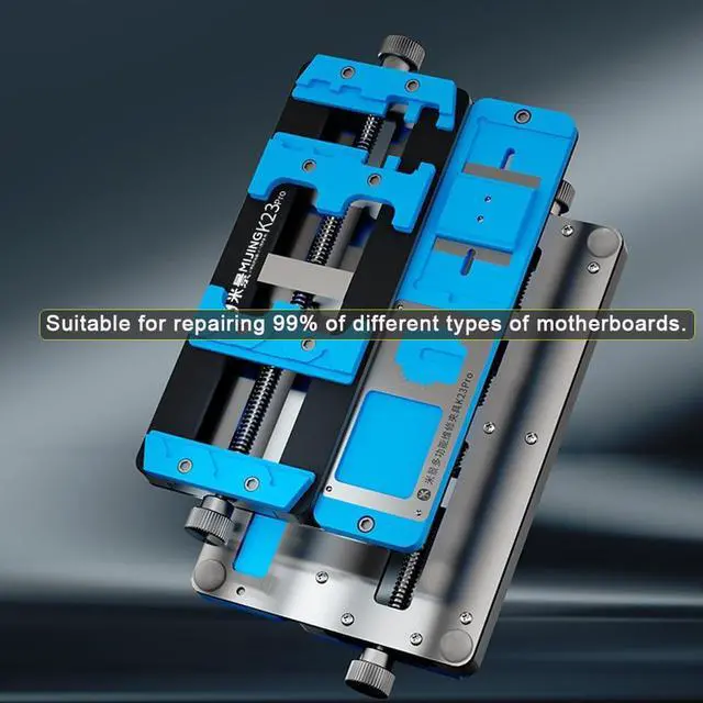 Alt view image 7 of 7 - Multifunctional PCB Fixing Holder IC Chip Maintenance Fixture Professional Circuit Board Repair Dual Axis High-Temperature Resistant Positioning Table for Phone Repair