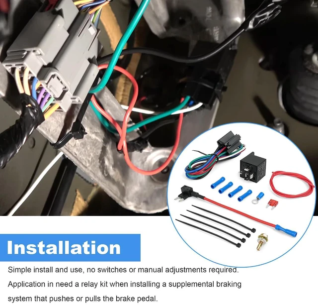 Alt view image 7 of 7 - Brake Light Switch Relay Kit 88400 | Flat Tow, Turn Signal Toad Lamp Override,Wiring Set-Up, For Towed Vehicles, RV Motorhome
