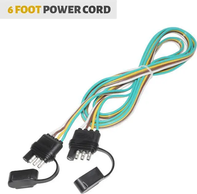 Alt view image 5 of 7 - Universal Hy-Power Diode Wiring Kit Motorhome RV Towed Vehicle Wiring Diode Kit, 4 Pin Flat Trailer Extension Wire Connects RV to Towed Lighting 4 Diodes Taillight Wiring System