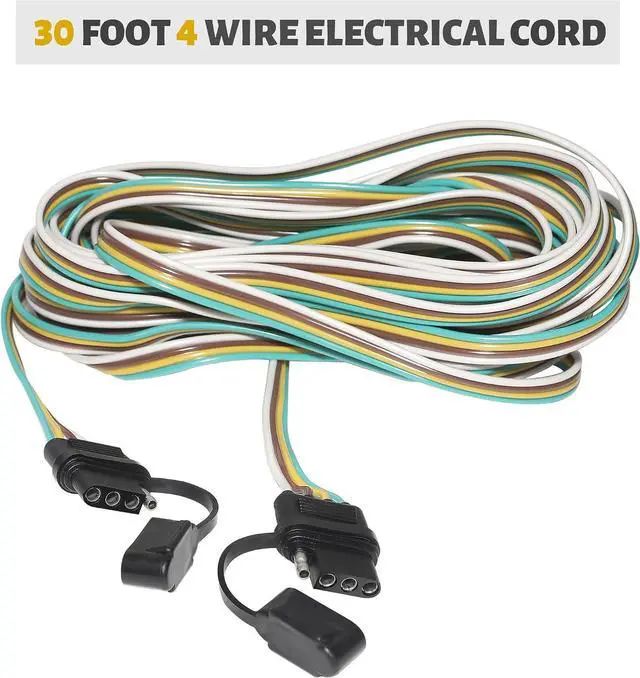 Alt view image 4 of 7 - Universal Hy-Power Diode Wiring Kit Motorhome RV Towed Vehicle Wiring Diode Kit, 4 Pin Flat Trailer Extension Wire Connects RV to Towed Lighting 4 Diodes Taillight Wiring System