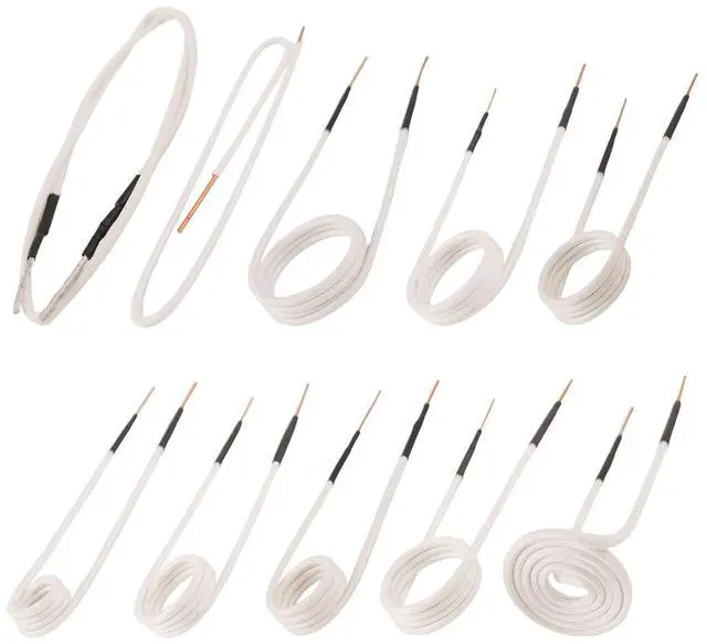 Main image of Mini Heater Coil Kit with Flexibility and Long Lifespan, Inductor Heat Accessories for Removing Rusty Bolts and Nuts, 8 Coils + 2 Free Forming, Magnetic Induction Heater Coil (White)