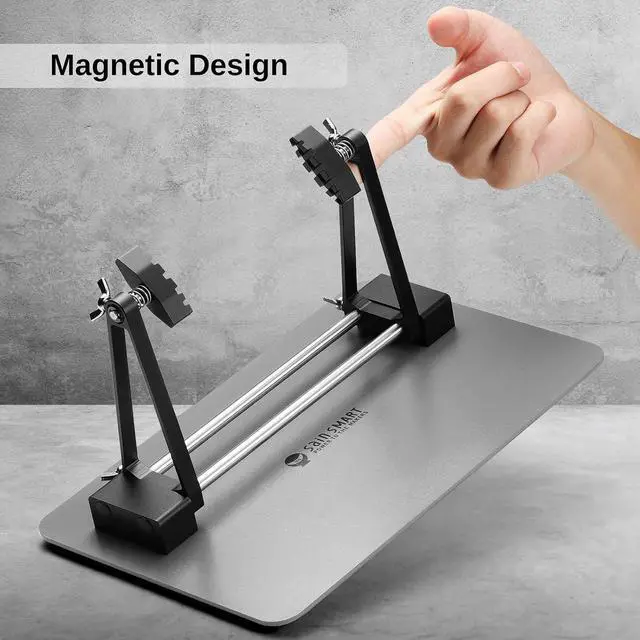 Alt view image 5 of 7 - Magnetic Adjustable Circuit Board Holder, Soldering Helping Hand | 360 Degrees Rotated, for Clamping PCB, Desoldering, and Soldering DIY Working Station, ESD Safe