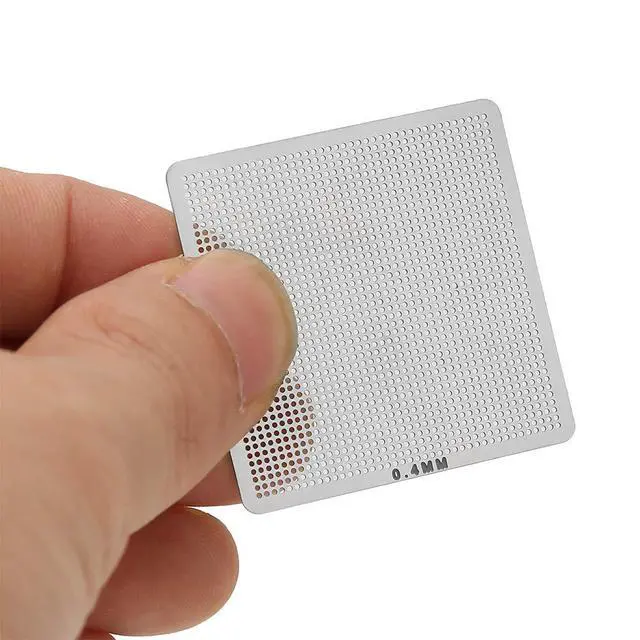 Alt view image 4 of 7 - BGA Rework Net,130pcs BGA Universal Reballing Rework Net Stencils Steel Template Mesh Directly Heat Set Kit for Laptop, Desktop, Etc
