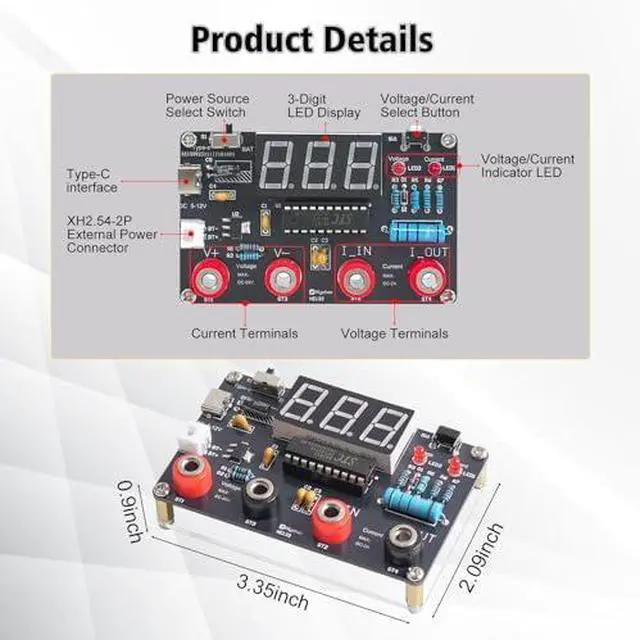 Alt view image 6 of 6 - DIY Solder Fume Extractor & DC Voltage Current Meter Soldering Kit Bundle Electronics Soldering Practice Kit for Teens and Adults, STEM Soldering Project