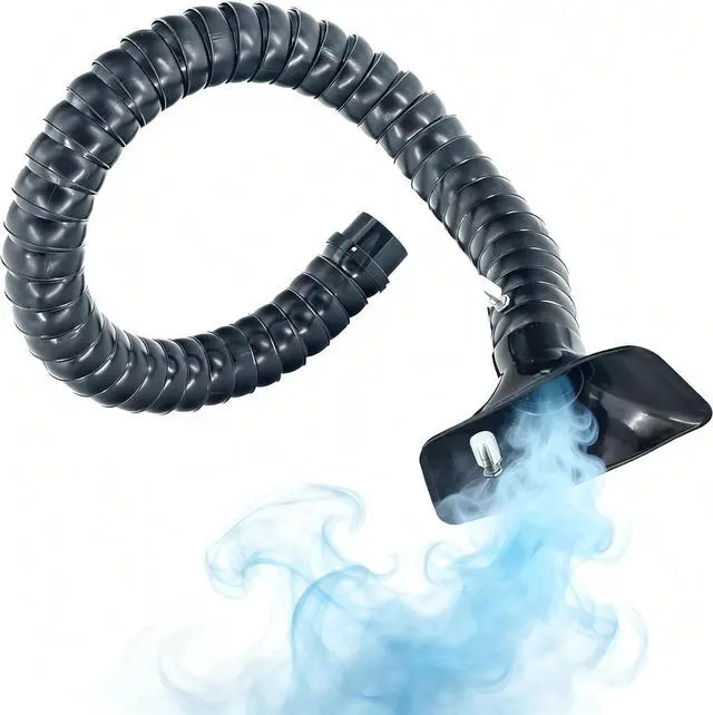 Main image of Hard 75mm OD Articulated Hose 3ft (1m) Long Air Extractor Flexible Duct Collector Arm with Hood for Laboratory Laser Engraver Soldering Fume Welding Marking Round Nozzle with Valve Smoke Remove Pipe