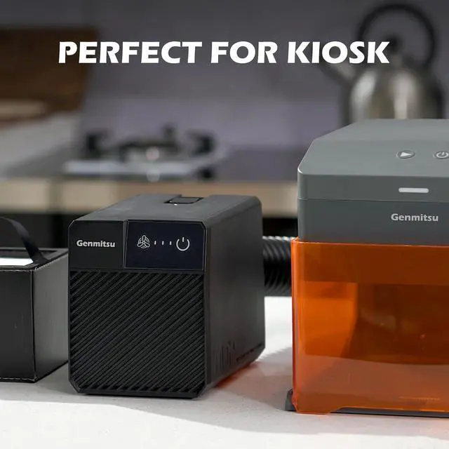 Alt view image 5 of 6 - Genmitsu Smoke Purifier for Kiosk Kortek Laser Cutter, Portable Fume Extractor with Five-Layer Filtration, Adjustable 3-Speed Control, Air Purifier for Soldering Station, Welding Tool