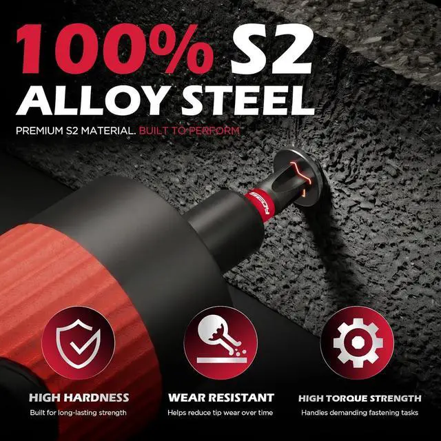 Alt view image 3 of 7 - 64-Piece Torque Screwdriver Set, 10-70 in-lb, 1/4" Drive Inch Pound Torque Wrench with 40 S2 Bits, 20 CR-V Magnetic SAE and Metric Nut Drivers, T-Bar, Bit Holder, 1/4" Magnetic Extension and Case