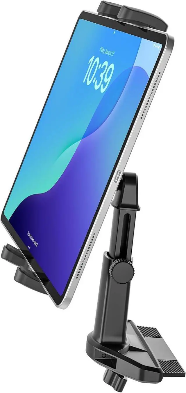 Main image of Car CD Slot Mount Tablet Holder with Adjustable Arm, Universal 360° Rotation Truck CD Player Tablet Holder for 4-13" iPad Pro Air Mini, Phone, Galaxy Z Fold, Fire HD