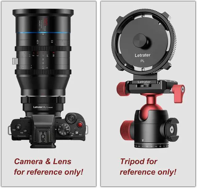 Alt view image 5 of 7 - PL to L Mount Adapters compatible with PL lens and Panasonic S1 S1R S1H S5/Leica SL SL2 CL TL/Sigma FP DLSR L mount camerasTwo Copper Mounts with Two Caps One Wrench & One Cloth, Matte Black