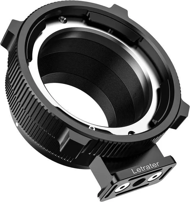 Alt view image 7 of 7 - PL to L Mount Adapters compatible with PL lens and Panasonic S1 S1R S1H S5/Leica SL SL2 CL TL/Sigma FP DLSR L mount camerasTwo Copper Mounts with Two Caps One Wrench & One Cloth, Matte Black