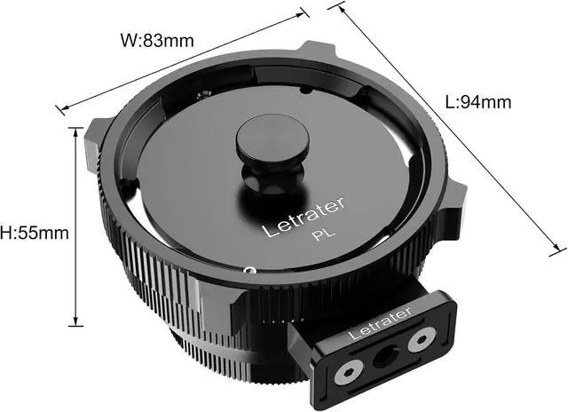 Alt view image 6 of 7 - PL to L Mount Adapters compatible with PL lens and Panasonic S1 S1R S1H S5/Leica SL SL2 CL TL/Sigma FP DLSR L mount camerasTwo Copper Mounts with Two Caps One Wrench & One Cloth, Matte Black