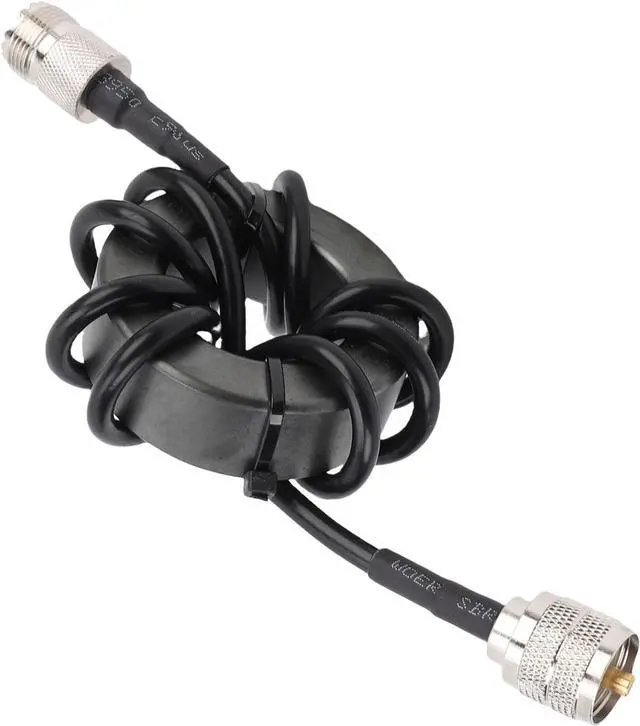 Alt view image 6 of 6 - HF Common Mode Choke Balun, 1.8 to 30MHz Anti Interference with PL-259 to SO-239 Connector, 150W PEP EM43 Toroid Core for Ham Radio Shortwave Communication & Antenna EMI