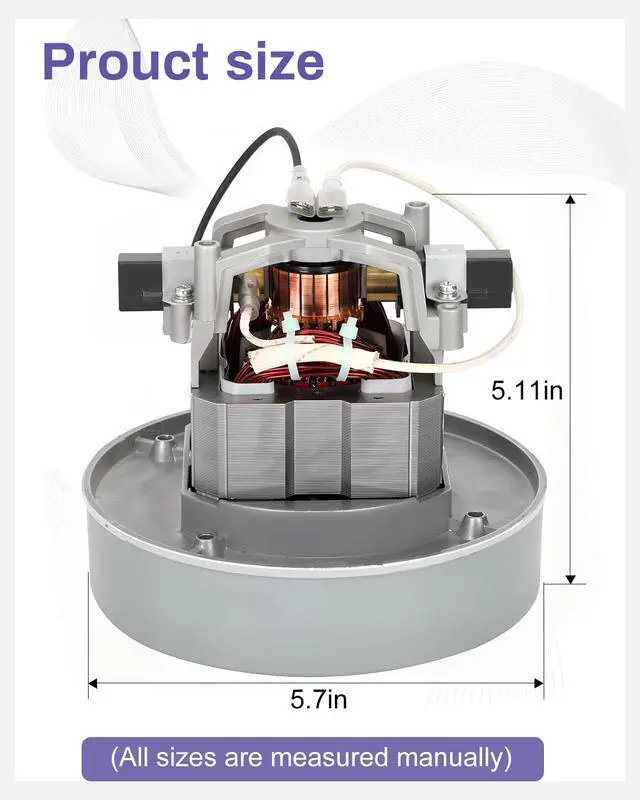 Alt view image 3 of 7 - 836099 834036 Vacuum Motor | Compatible with proteam Super Coach Pro 10 and Super Coach Pro 6, proteam 107303 Cooling Fan for The ProVac FS 6
