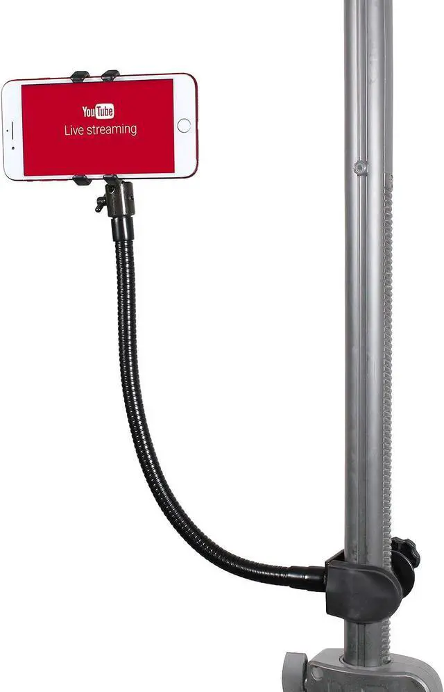 Alt view image 5 of 7 - Prox X-MOBICP18 Mobi Buddy Hands Free Mobile Device Clip Kit DJ Cellphone Selfie Stick Table Stand Tripod Clamp and Case